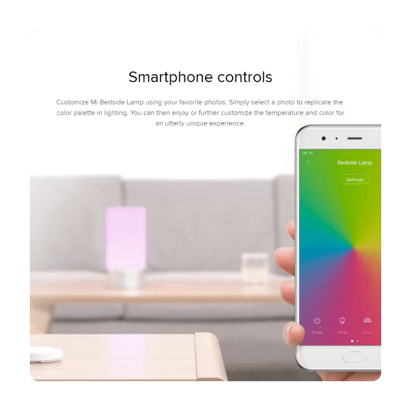 Mi Bedside Lamp conectividad